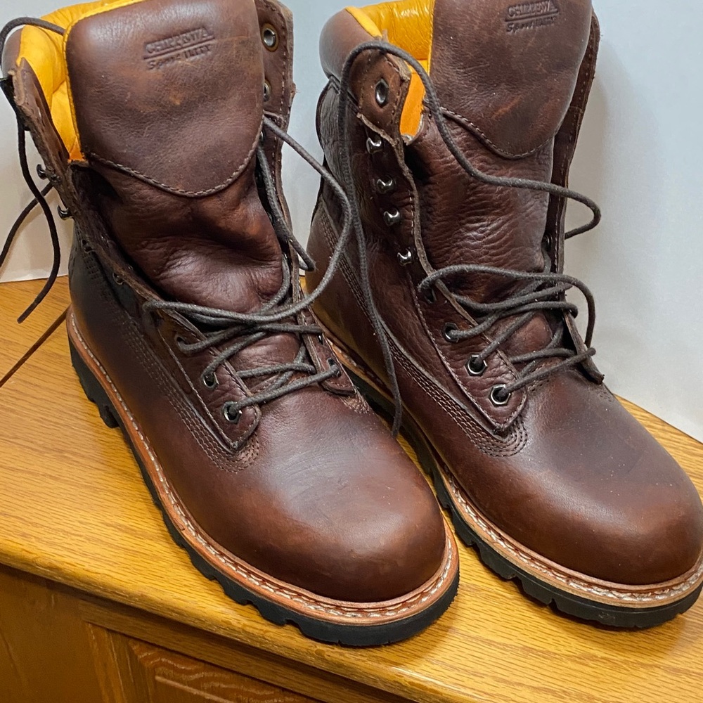 Chippewa Brown Leather Outdoor Boots